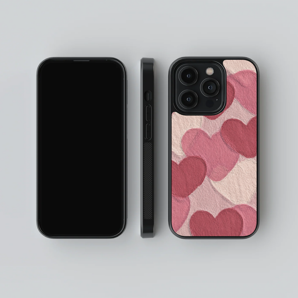 Paper Hearts Glass Case