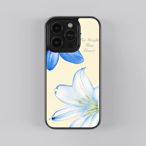 Blue Lily Glass Case