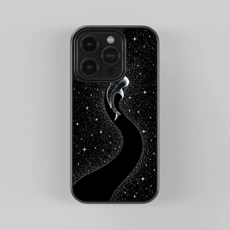 Starlit Dolphin Glass Case