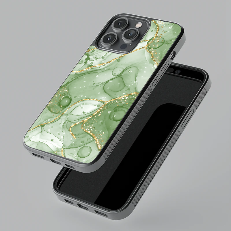 Sage Mineral Glass Case