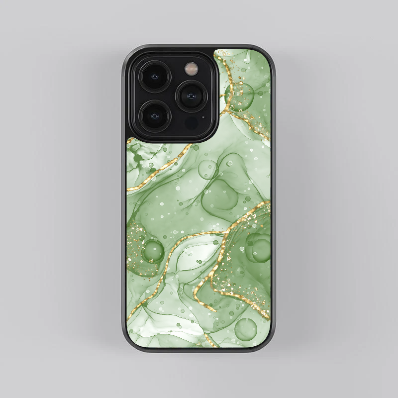 Sage Mineral Glass Case