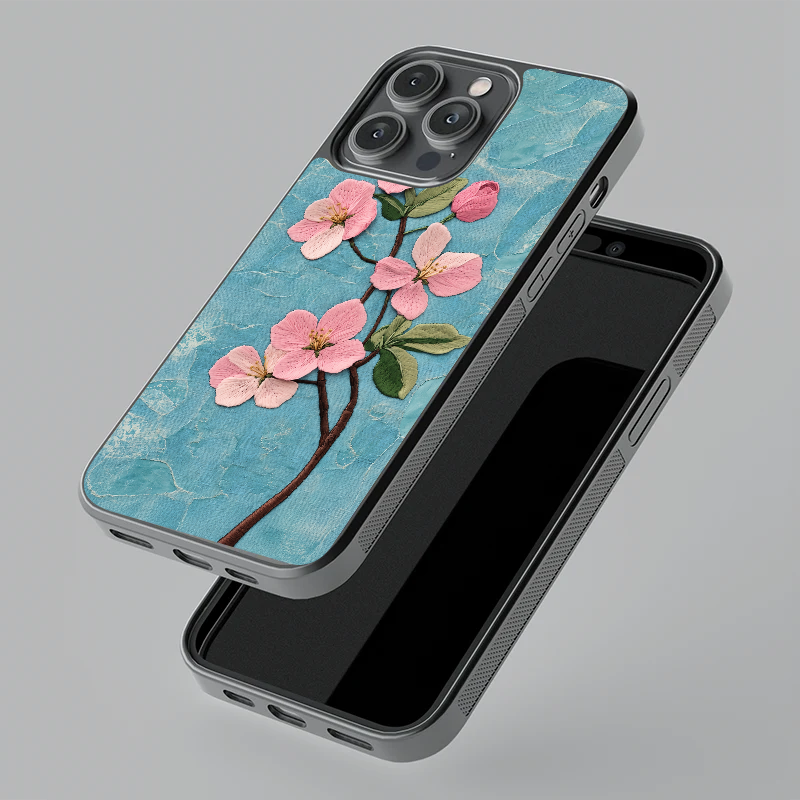 Coral Blossom Glass Case