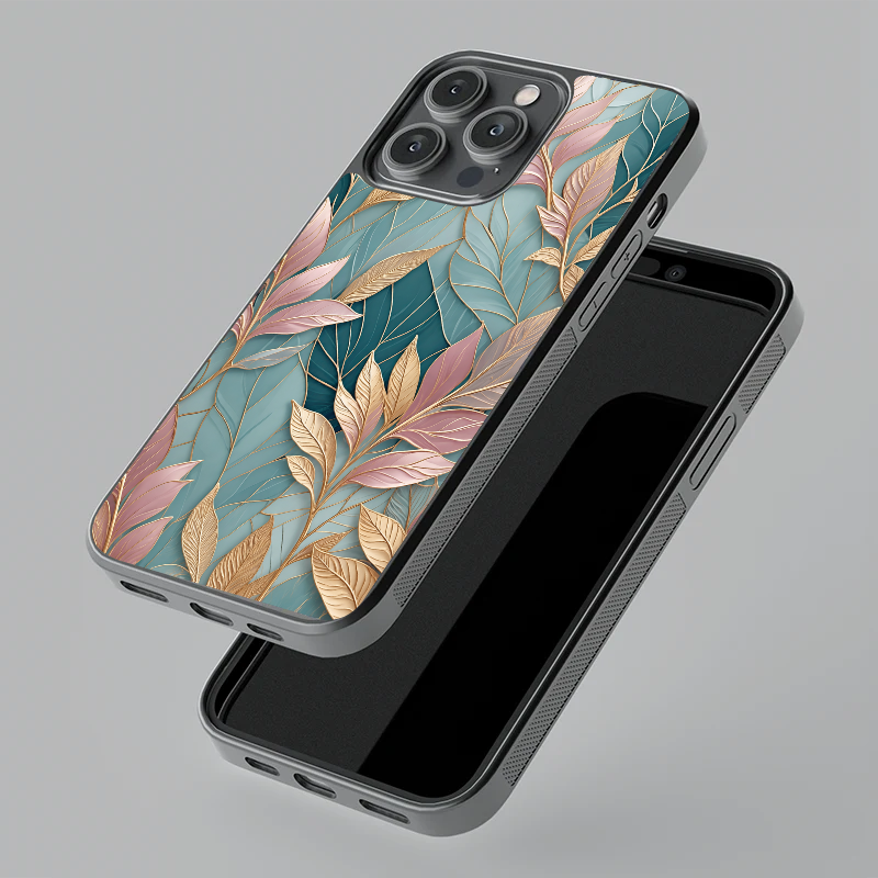 Pastel Foliage Glass Case