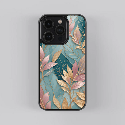 Pastel Foliage Glass Case