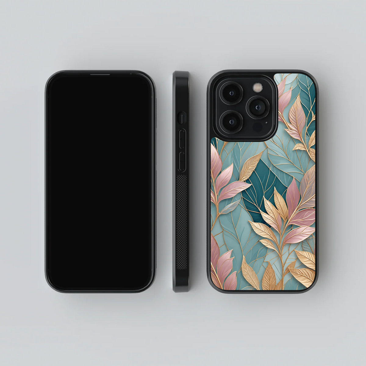 Pastel Foliage Glass Case