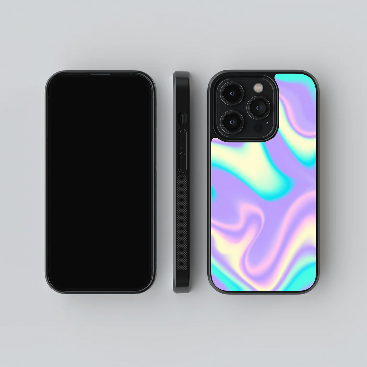 Iridescent Flow Glass Case