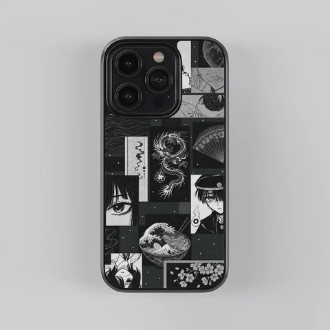 Dark Anime Aesthetic Glass Case